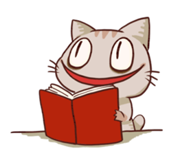 The cat which is lack of sleep sticker #4256552