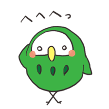 green owl2 sticker #4256725