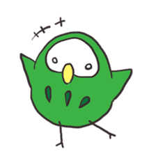 green owl2 sticker #4256741