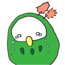 green owl2 sticker #4256745