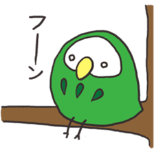 green owl2 sticker #4256750