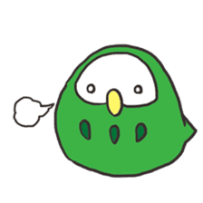 green owl2 sticker #4256758
