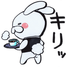 Butler of the rabbit Sticker sticker #4256932