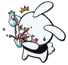 Butler of the rabbit Sticker sticker #4256937