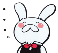 Butler of the rabbit Sticker sticker #4256941