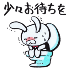 Butler of the rabbit Sticker sticker #4256951