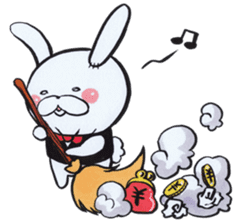 Butler of the rabbit Sticker sticker #4256955