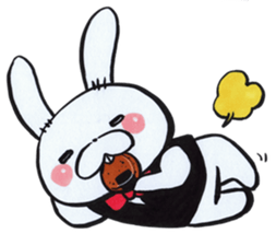 Butler of the rabbit Sticker sticker #4256959