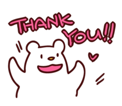 bear white sticker #4257215