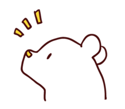 bear white sticker #4257221