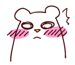 bear white sticker #4257223