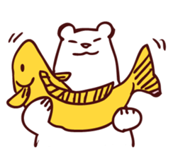 bear white sticker #4257224