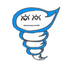 The child of a typhoon, GURUN GURUN POMY sticker #4257520