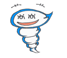 The child of a typhoon, GURUN GURUN POMY sticker #4257525