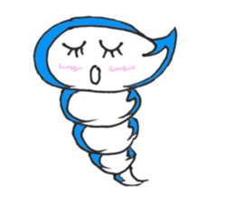 The child of a typhoon, GURUN GURUN POMY sticker #4257528