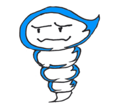 The child of a typhoon, GURUN GURUN POMY sticker #4257529