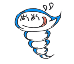 The child of a typhoon, GURUN GURUN POMY sticker #4257532