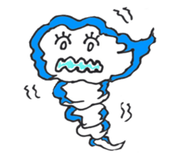 The child of a typhoon, GURUN GURUN POMY sticker #4257533