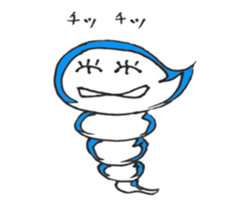 The child of a typhoon, GURUN GURUN POMY sticker #4257534