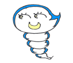 The child of a typhoon, GURUN GURUN POMY sticker #4257540