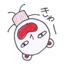 Creatures of PET bottles cap sticker #4257565