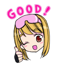 A girl does survival game sticker #4257841