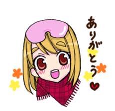 A girl does survival game sticker #4257850