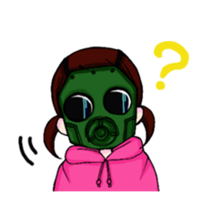 A girl does survival game sticker #4257854