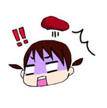 A girl does survival game sticker #4257856