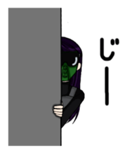 A girl does survival game sticker #4257858