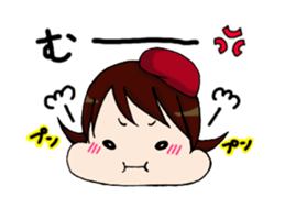 A girl does survival game sticker #4257859