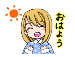 A girl does survival game sticker #4257868