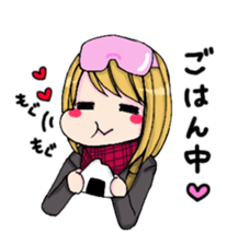 A girl does survival game sticker #4257871