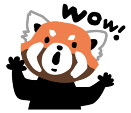 kawaii lesser panda sticker #4257888