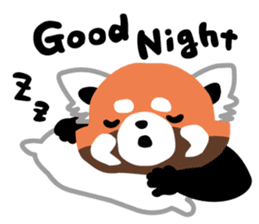 kawaii lesser panda sticker #4257903