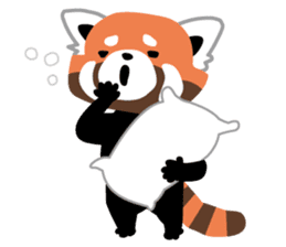 kawaii lesser panda sticker #4257912