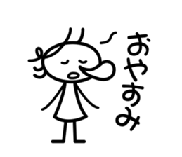 Shining girl sticker #4258009