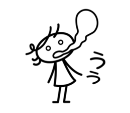 Shining girl sticker #4258037