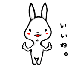 CUTE RABBIT 002 sticker #4258925