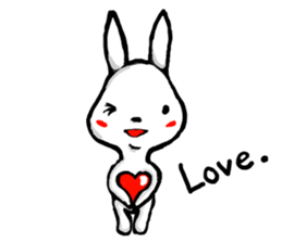 CUTE RABBIT 002 sticker #4258928
