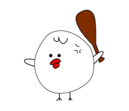 whitechick sticker #4259331