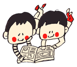 cute sons by monmobis sticker #4259530