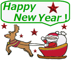 Friends with Santa Claus! sticker #4260321