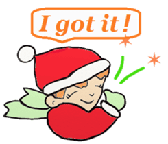 Friends with Santa Claus! sticker #4260333