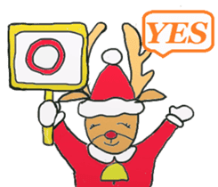 Friends with Santa Claus! sticker #4260344