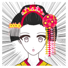 Japanese maiko sticker #4260797