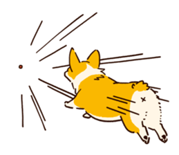 Corgi Tea Time sticker #4261336