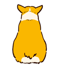 Corgi Tea Time sticker #4261353