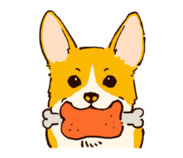 Corgi Tea Time sticker #4261356