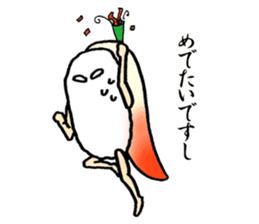 Sushijin5 surf clam,scallop,sweet shrimp sticker #4261770